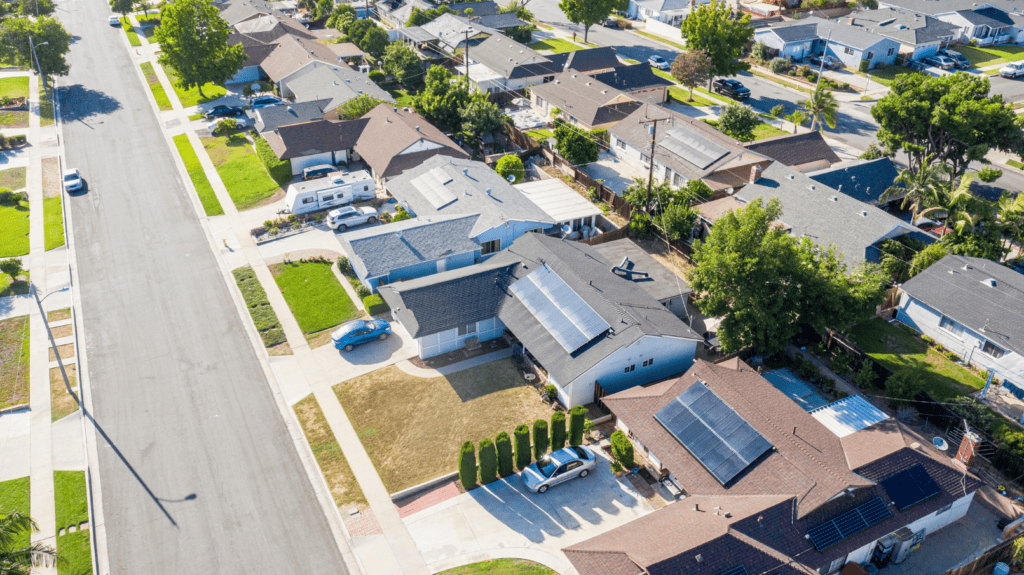 aerial-view-of-solar-panels-on-homes